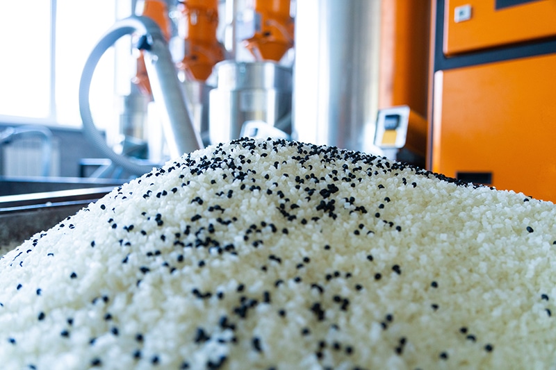 Extrusion granulation matières plastiques
